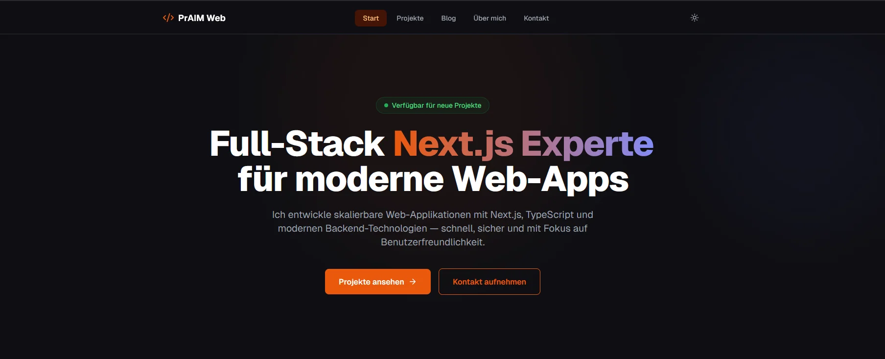 Portfolio mit Next.js und SQLite: Was ich dabei gelernt habe